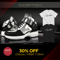 Inception Sneaker & T-Shirt Bundle - 30% OFF + FREE Shipping